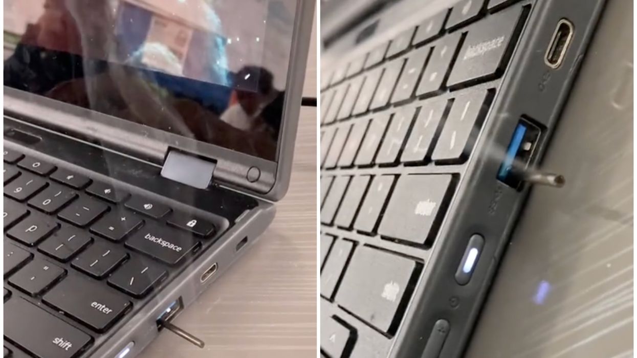 Dangerous 'TikTok trend' sees students set their laptops on fire