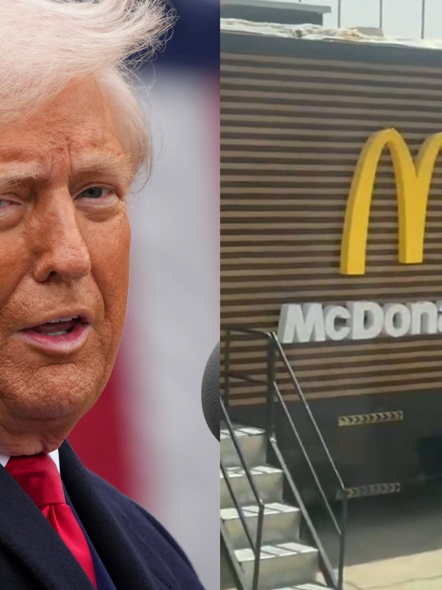Donald Trump's custom-built McDonald's truck for Middle East trip becomes an instant meme
