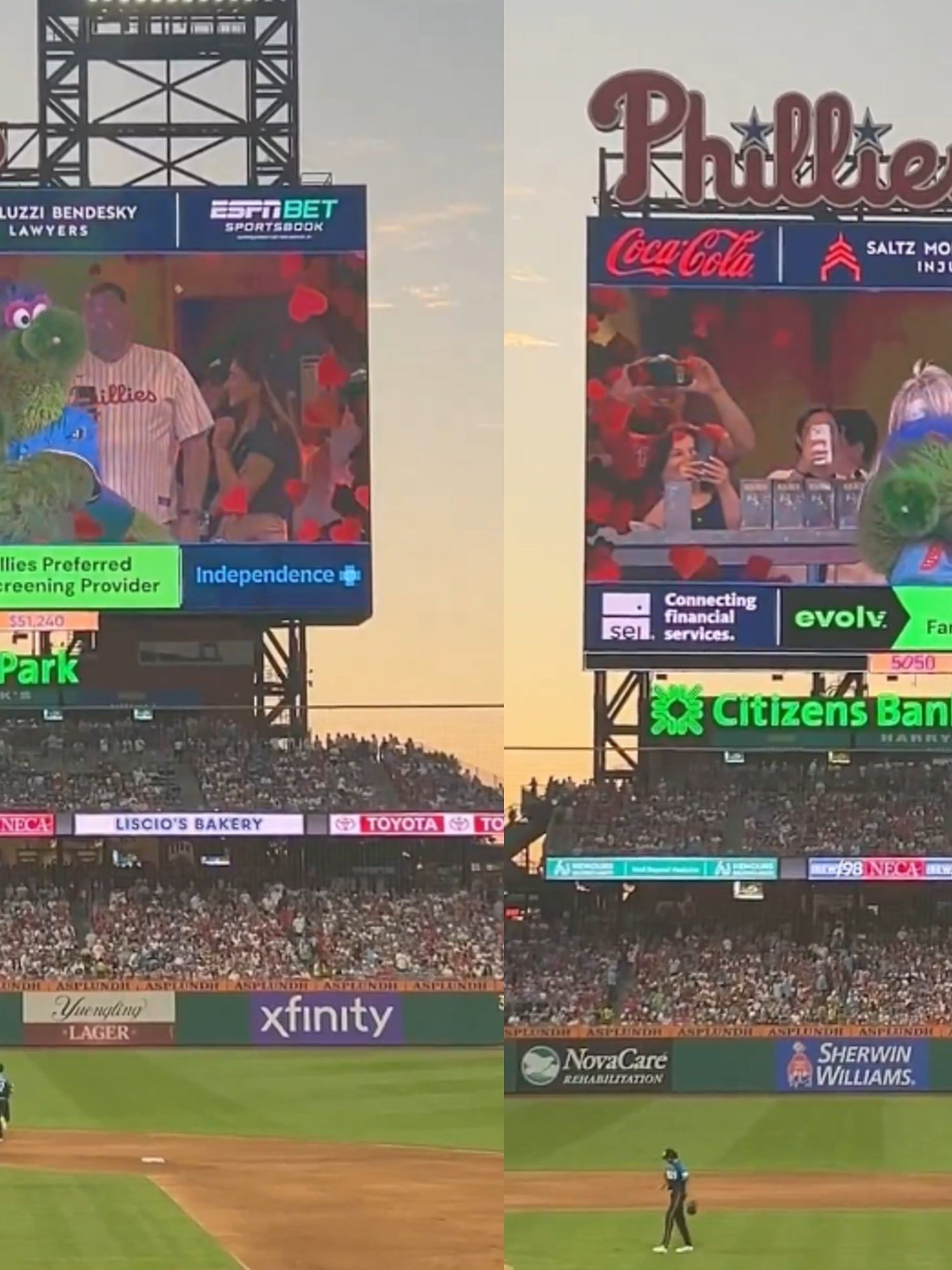 Phillies mascot's hilarious parody of Coldplay 'kiss cam' is the best thing you'll see today