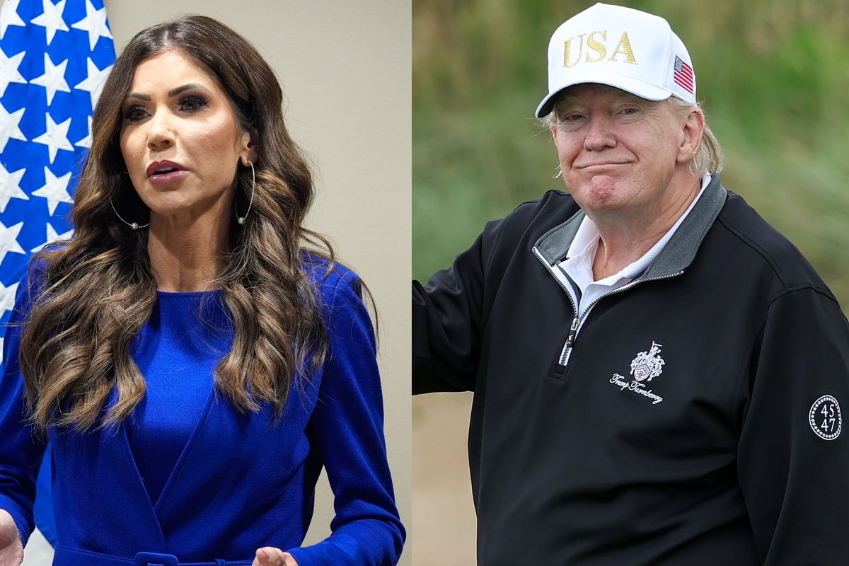Donald Trump confuses Kristi Noem for pro golfer in awkward blunder