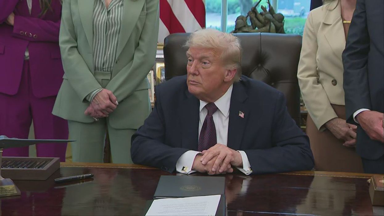 Shocking moment Trump replied 'who' when asked about assassinated Democrat