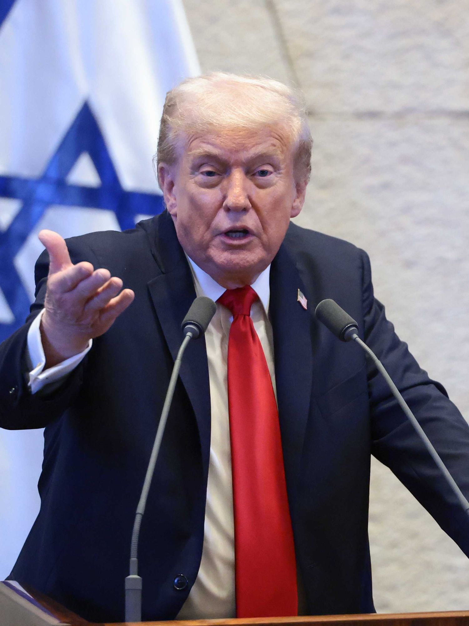 Trump says Israel used weapons 'very well' in uncomfortable statement