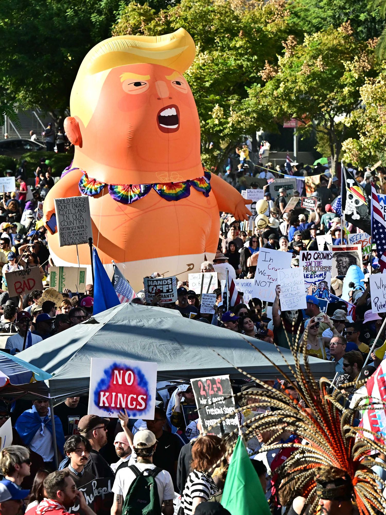 Trump labels No Kings Protests 'very small' and 'ineffective' – these images suggest otherwise