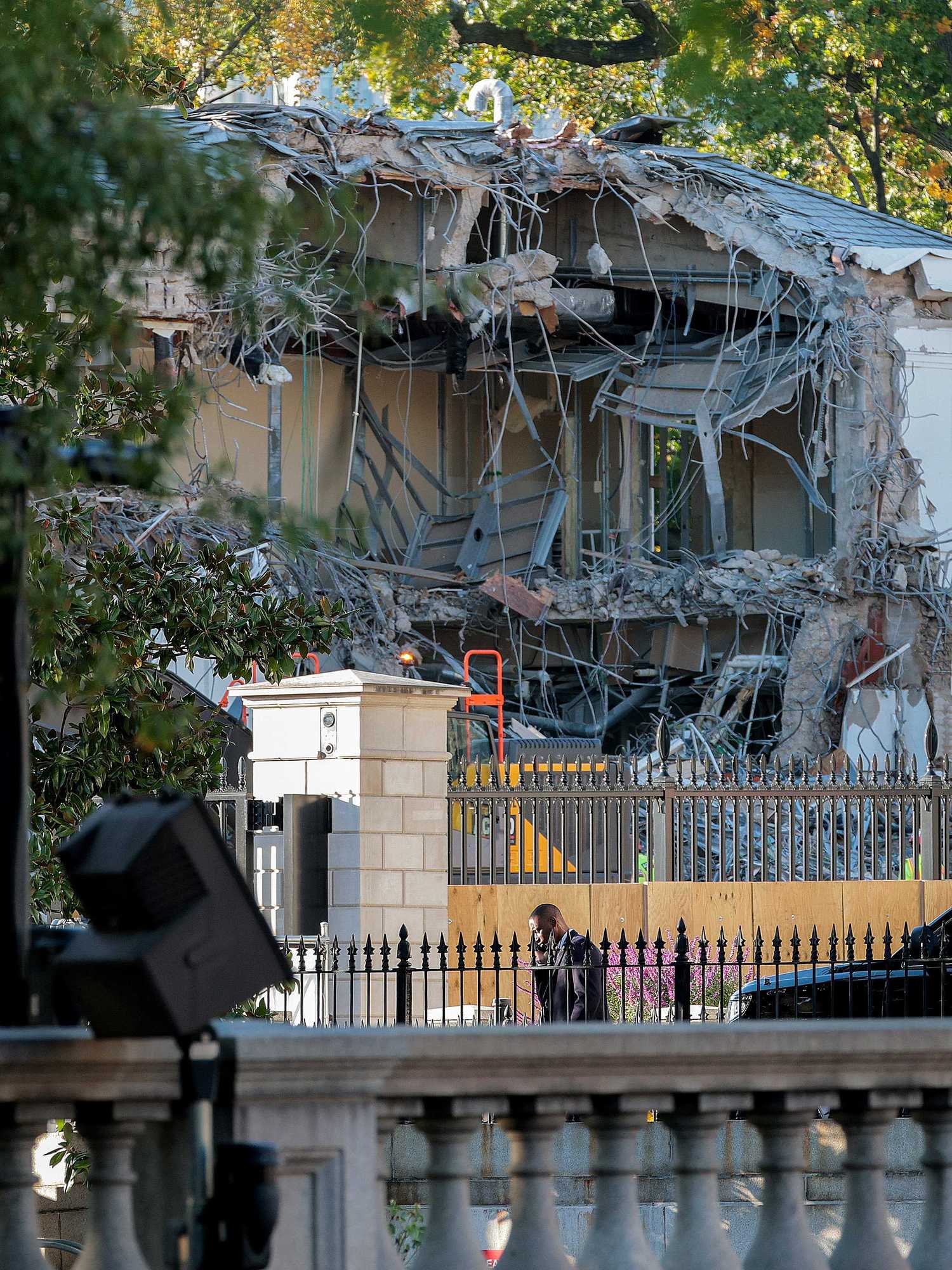 People furious as Trump administration demolishes part of the White House despite promise not to