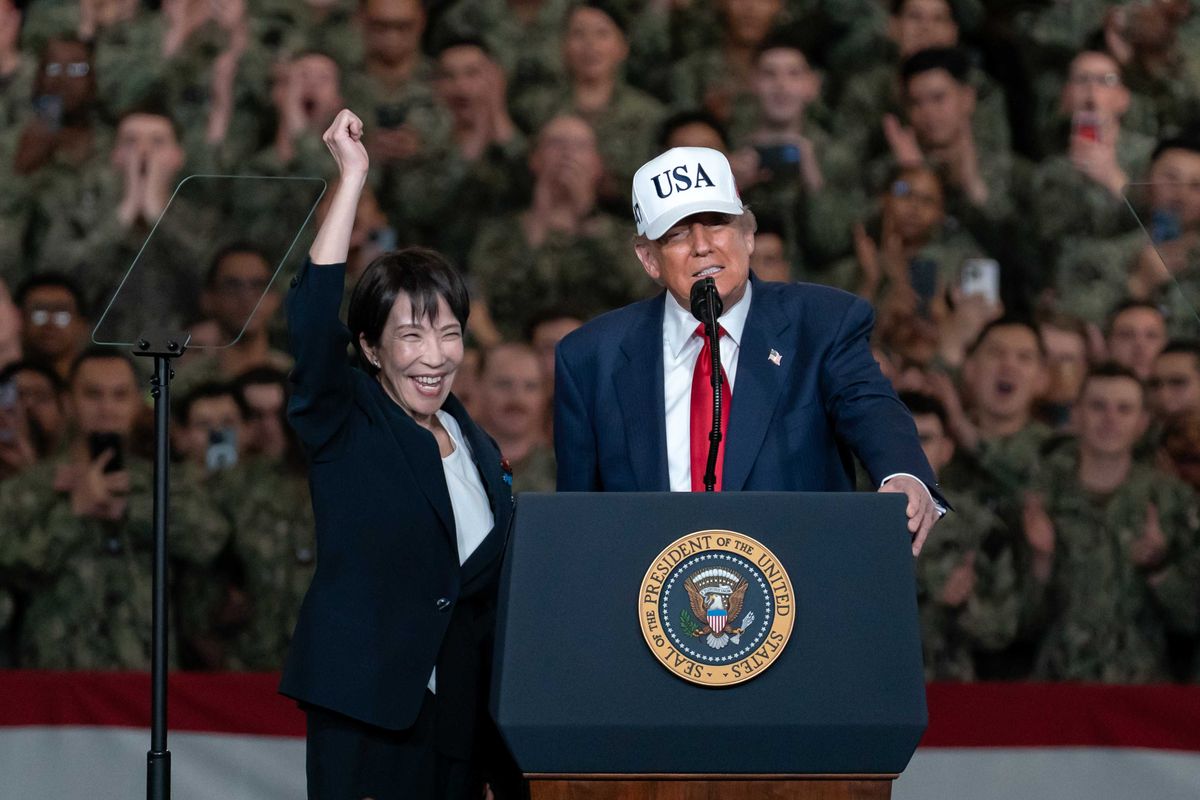 'I don't like good looking people': Trump makes bizarre vanity comment to troops in Japan