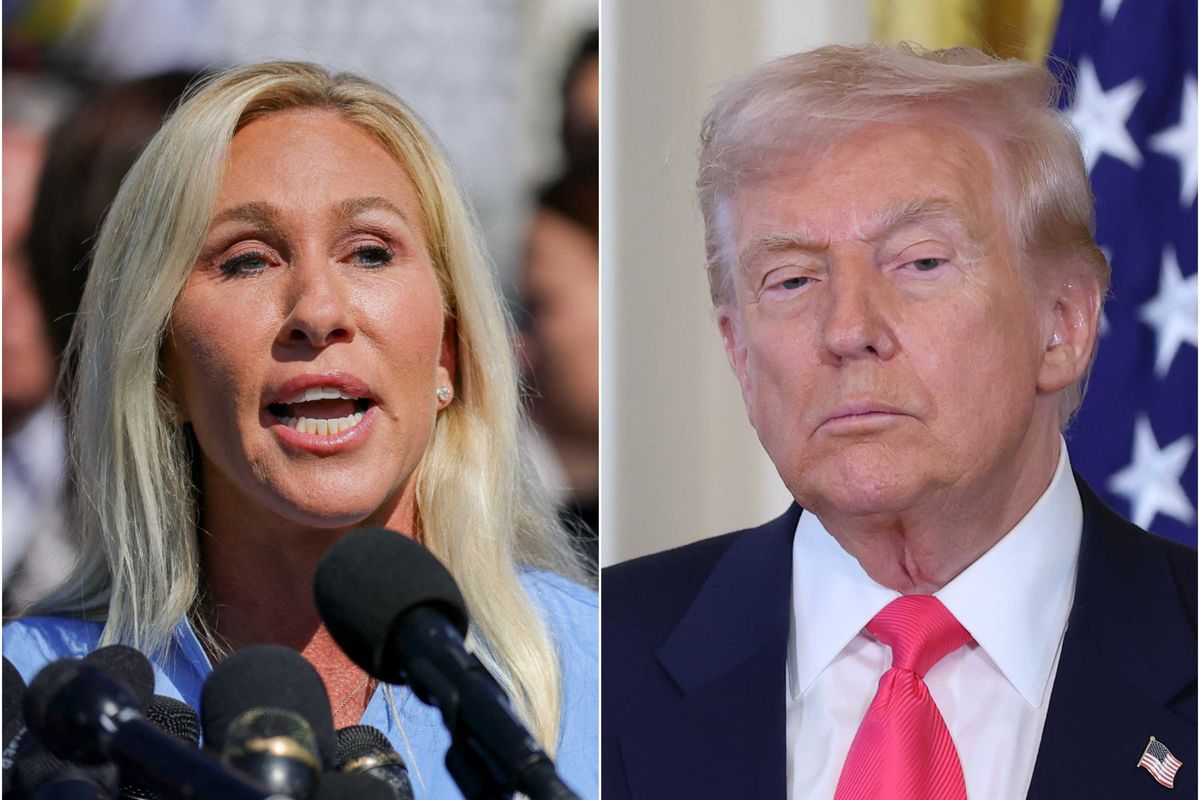 ‘Please, keep destroying each other’: Marjorie Taylor Greene’s latest attacks on Trump delight critics