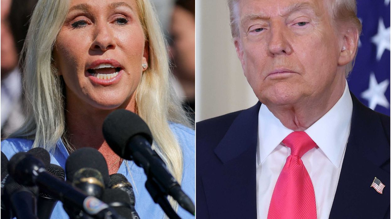 ‘Please, keep destroying each other’: Marjorie Taylor Greene’s latest attacks on Trump delight critics