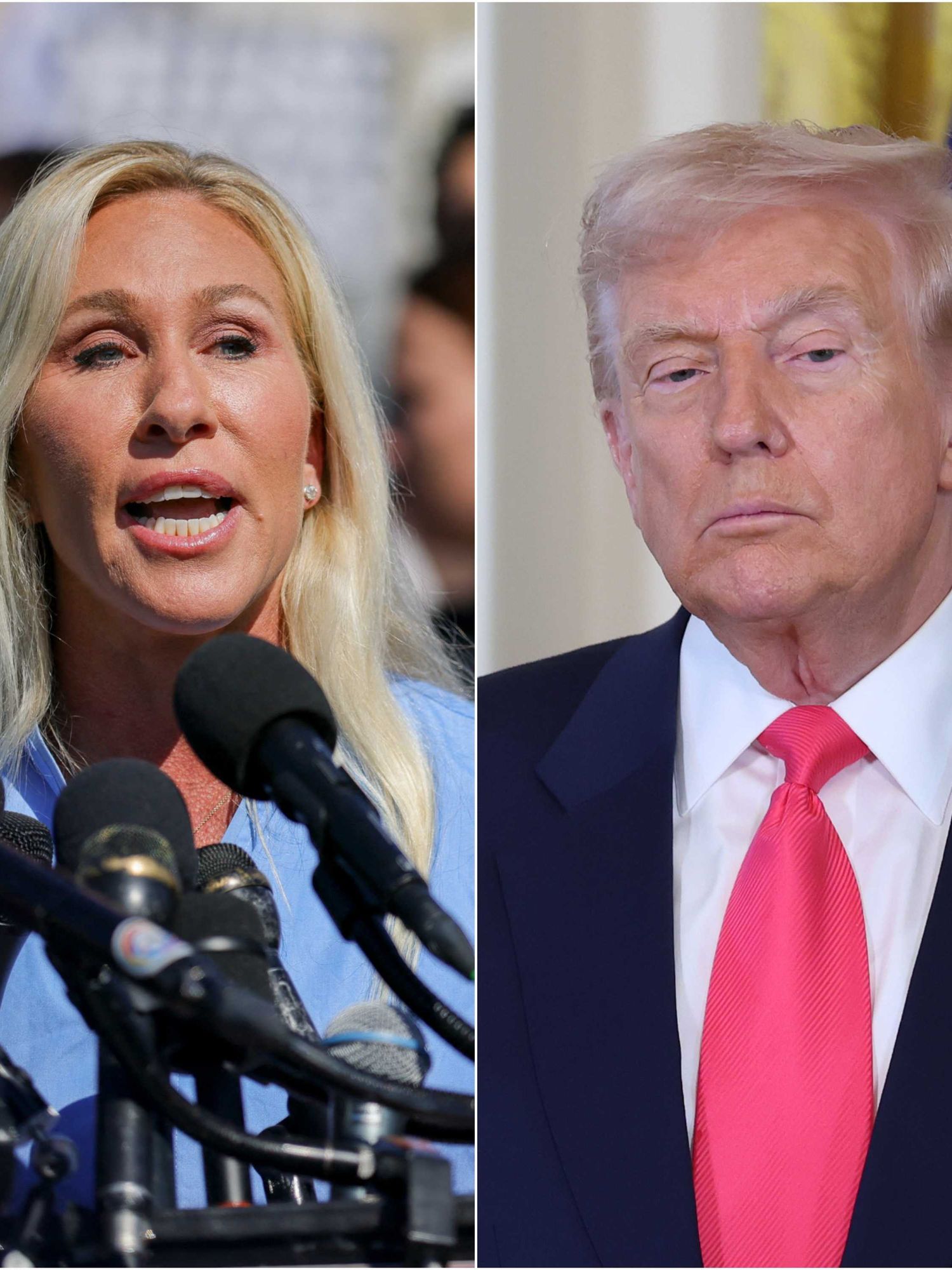 ‘Please, keep destroying each other’: Marjorie Taylor Greene’s latest attacks on Trump delight critics