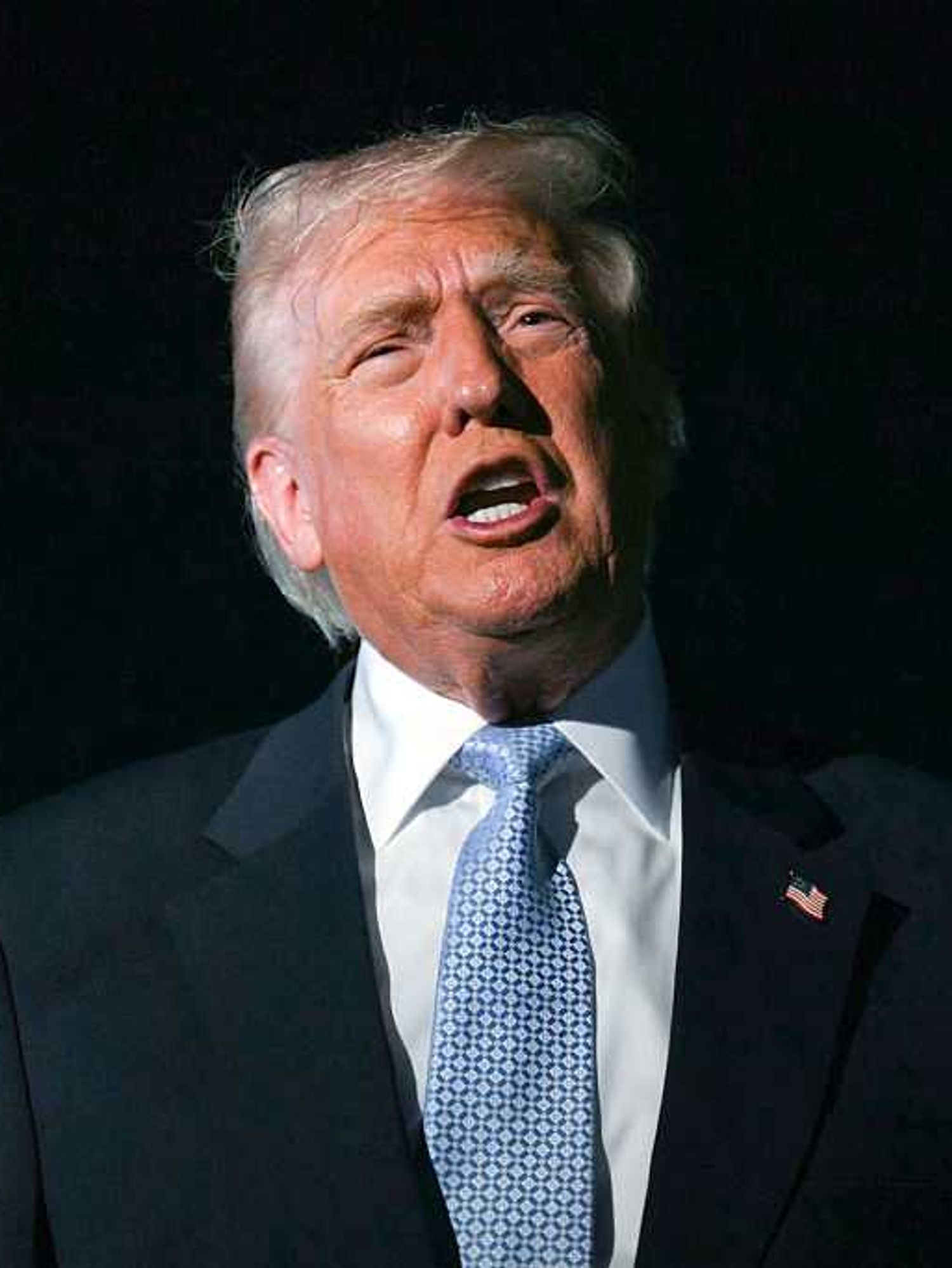 Trump claims he's losing his voice from shouting at 'stupid people'