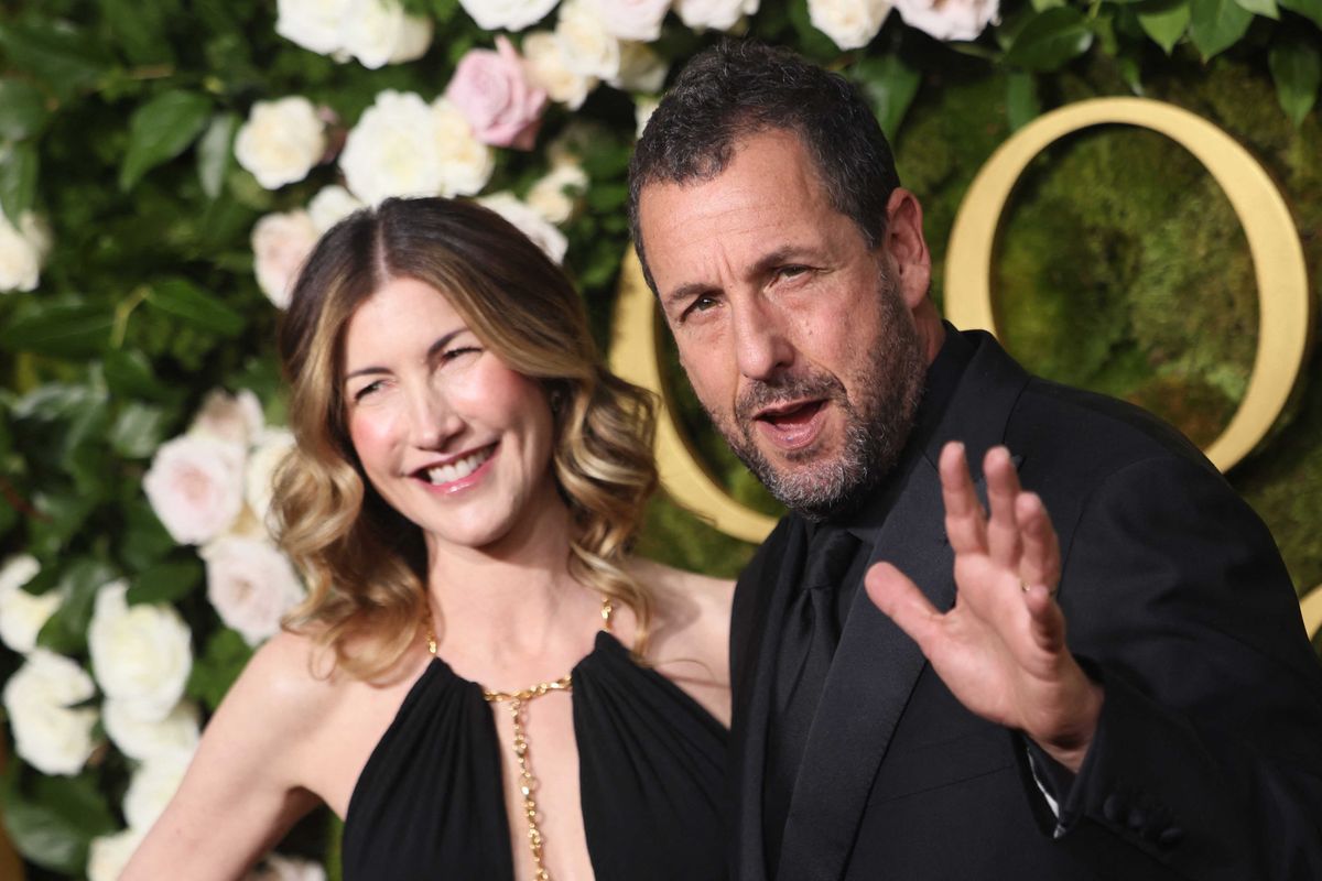 Jay Kelly's Adam Sandler shares sweet message for wife amid movie release - and it's too cute