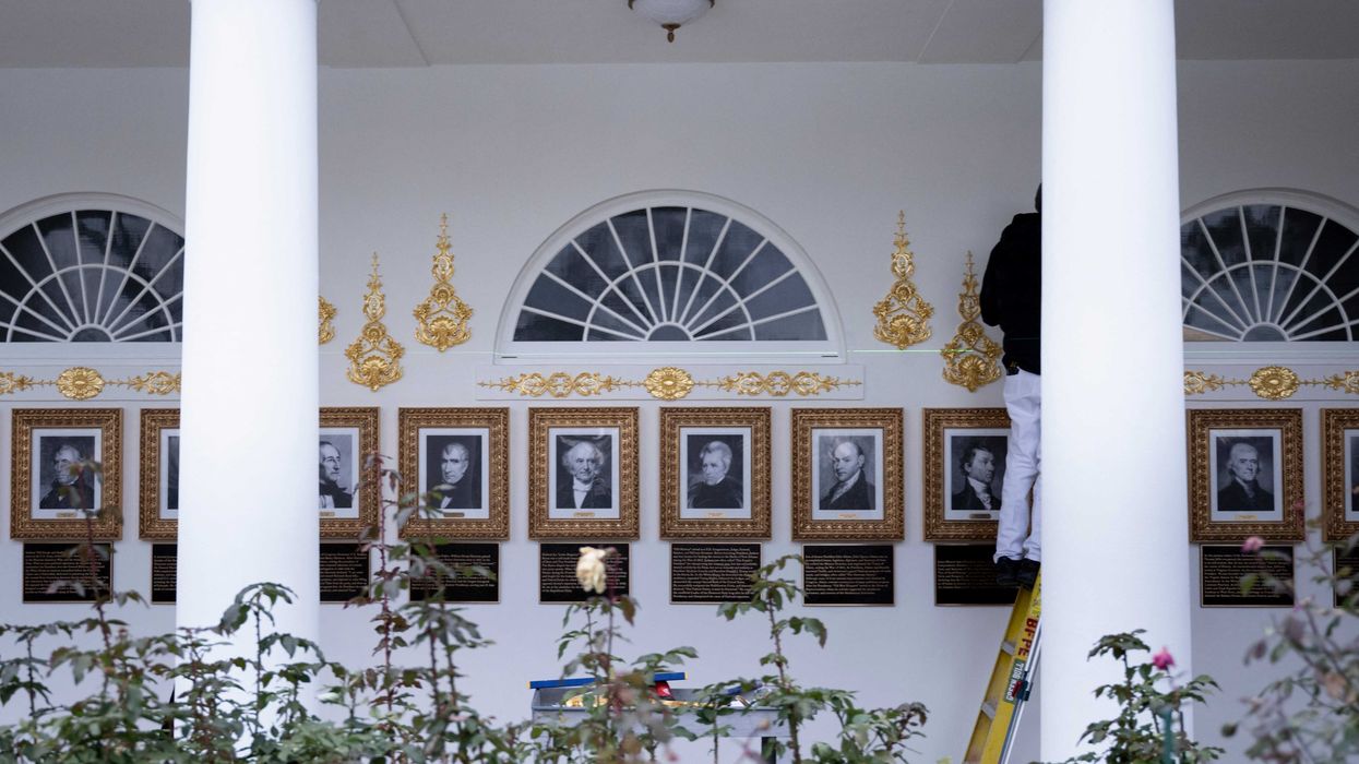 Trump's 'pathetic' White House addition compared to satire – but it's real