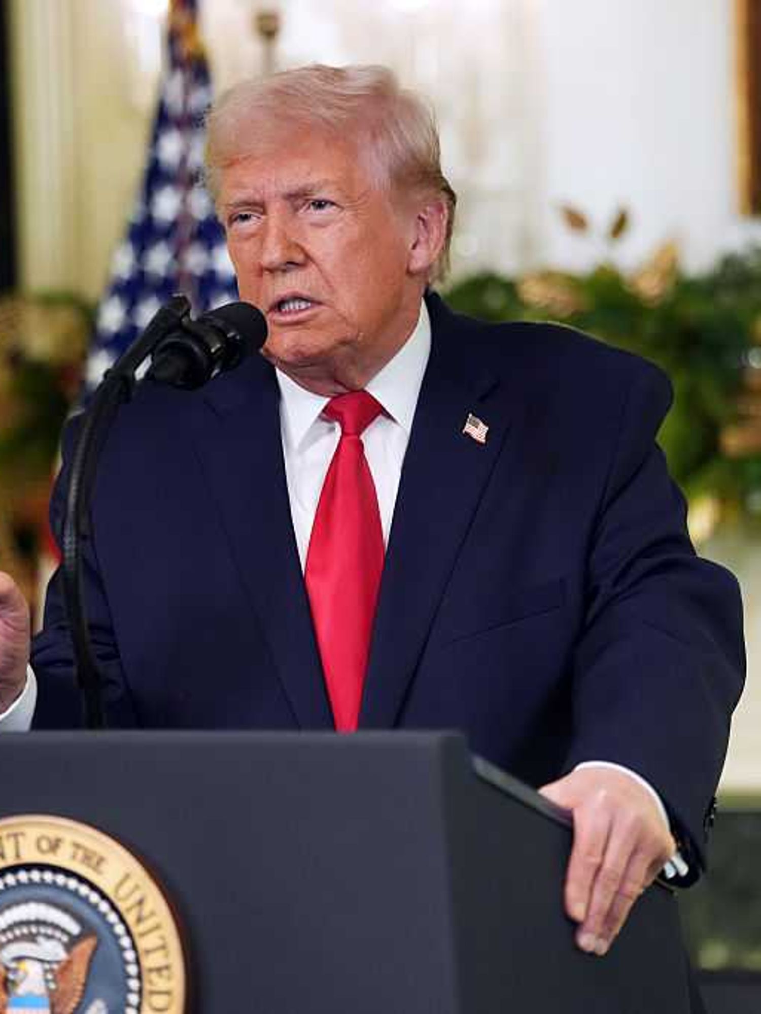 Donald Trump trips over numbers as he announces 'warrior dividend' for US troops