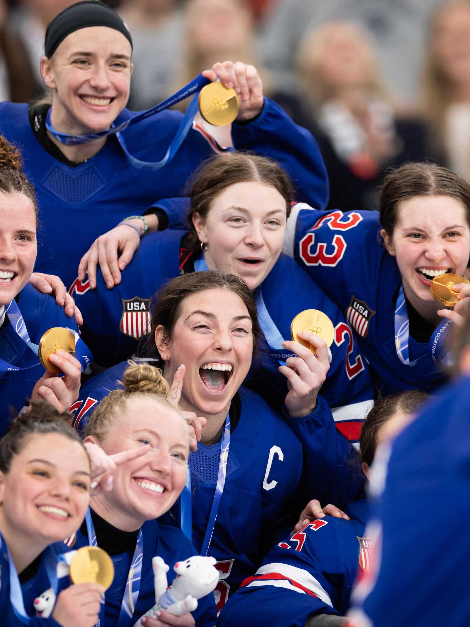 'Distasteful and unfortunate': USA women's hockey team break their silence on Trump's joke