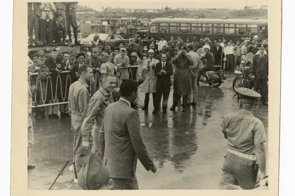 Neil Armstrong's heroic return from near disaster revealed in lost photos