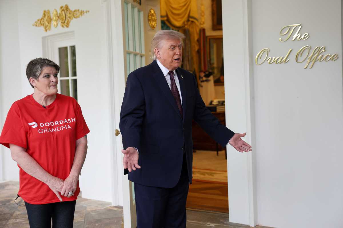 People think they recognise 'MAGA prop' DoorDash grandma from another GOP event