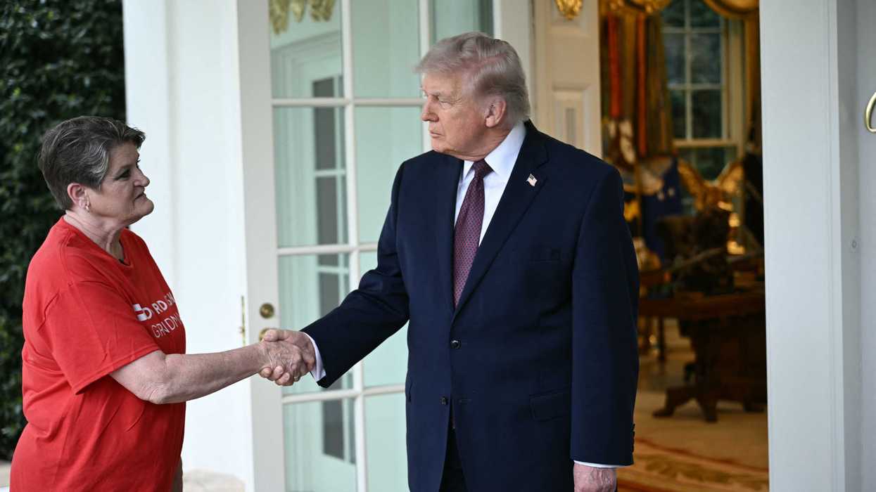 Cringe moment Trump asked DoorDash driver their opinion on trans women playing sports