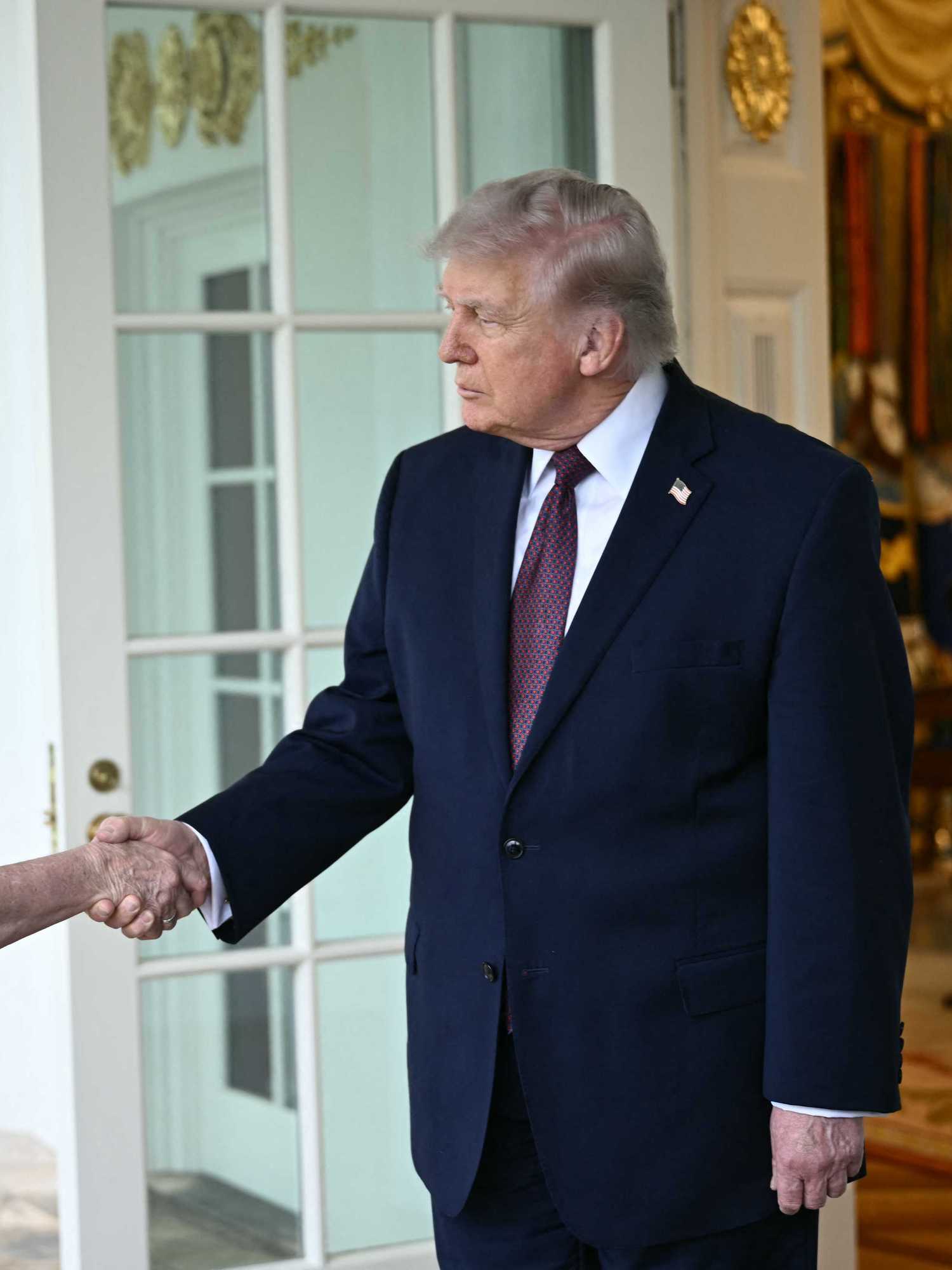 Cringe moment Trump asked DoorDash driver their opinion on trans women playing sports