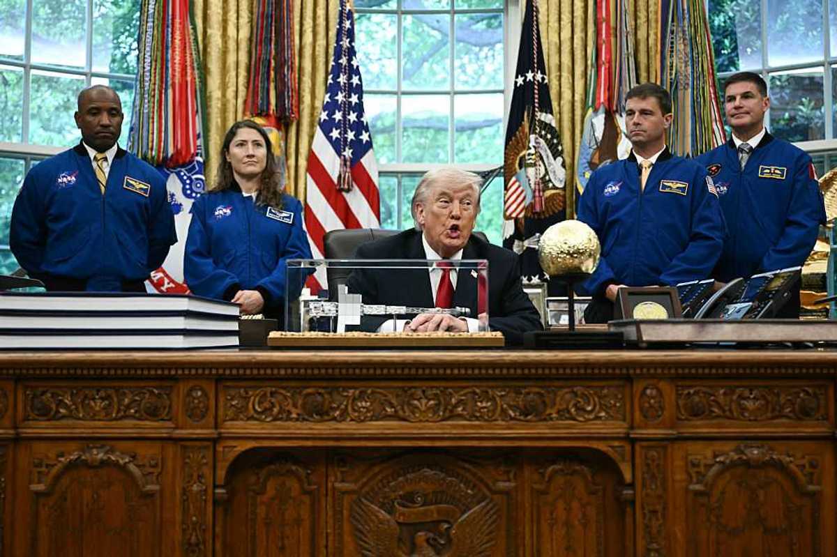 The Artemis II crew met Donald Trump at the White House and everyone has the same theory
