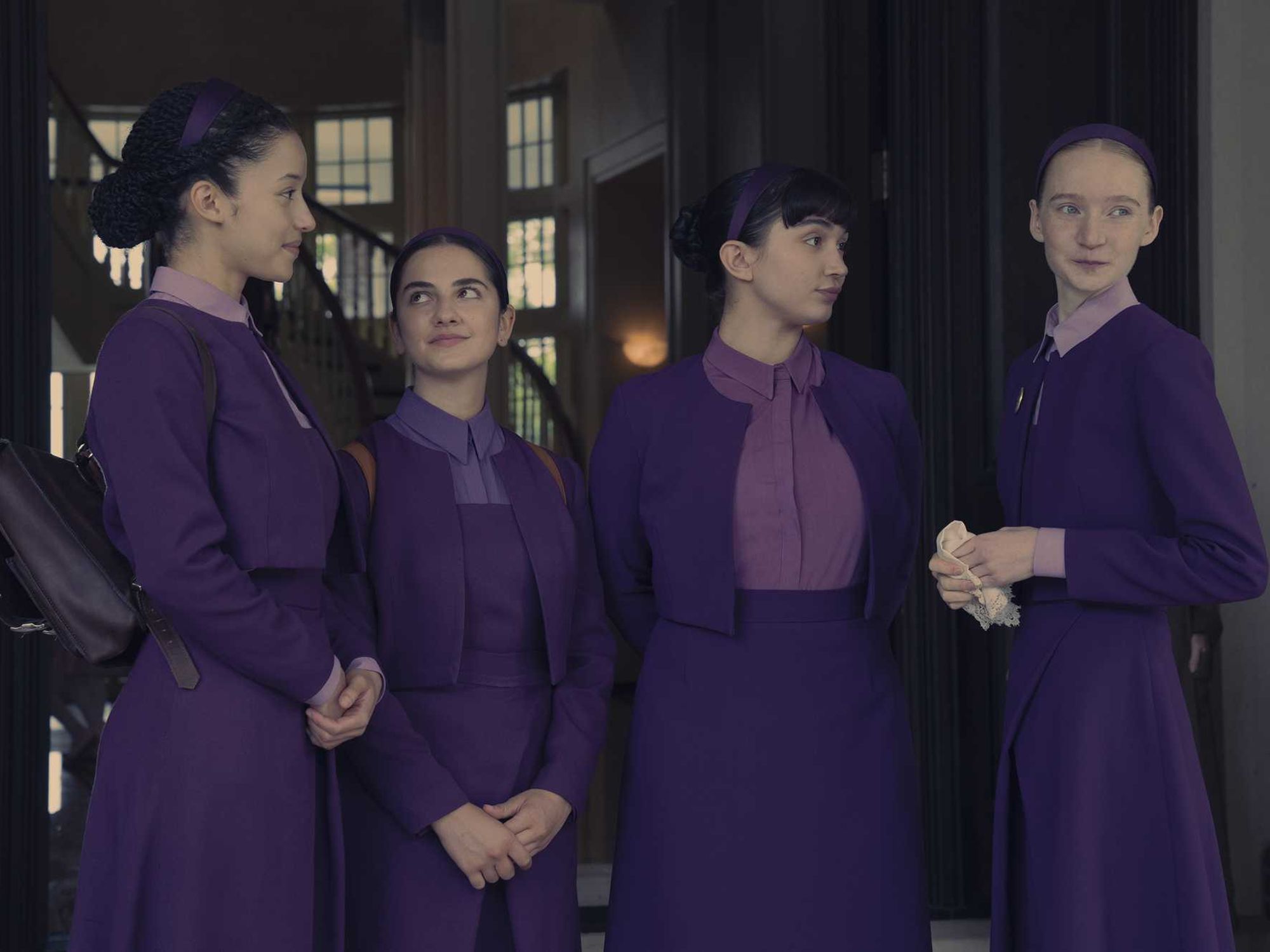 purple dress in handmaid's tale The Handmaid's Tale: The real reason Hannah is dressed in purple explained | TV & Radio | Showbiz & TV