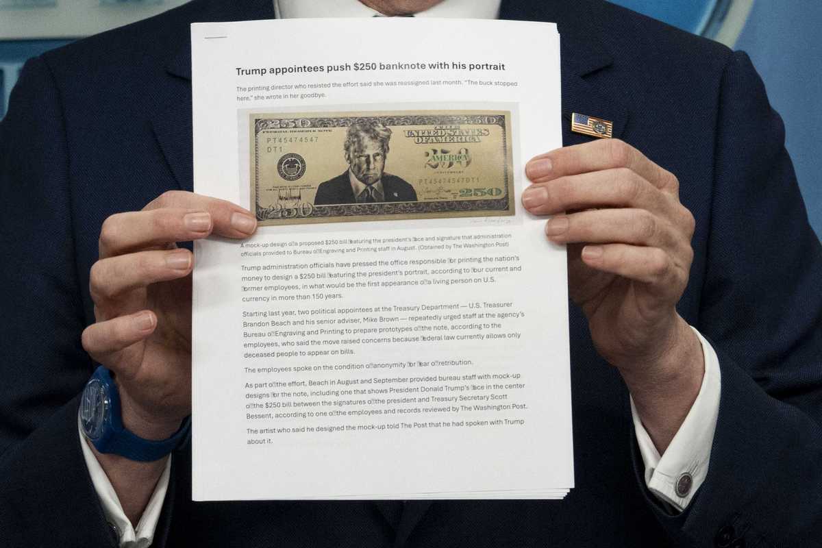 Plans for Trump's face on new $250 bill sparks anger: 'We're such a joke'
