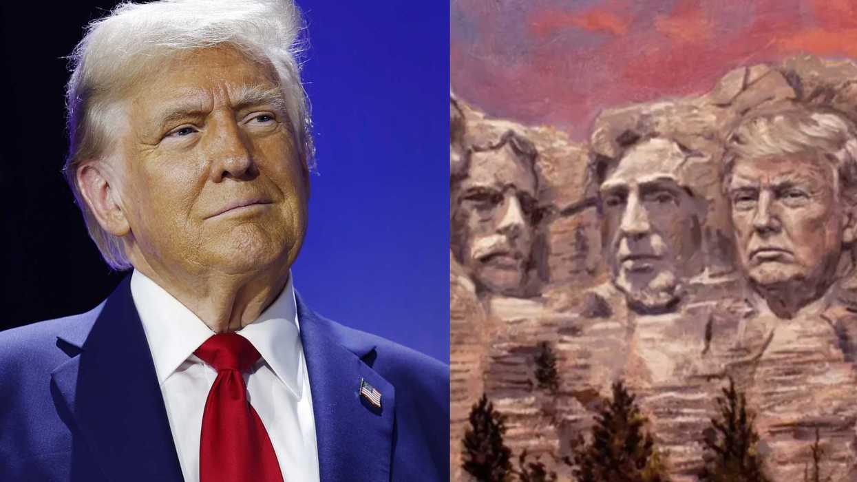 Donald Trump posts picture of his face on Mount Rushmore: 'His ego knows no bounds'