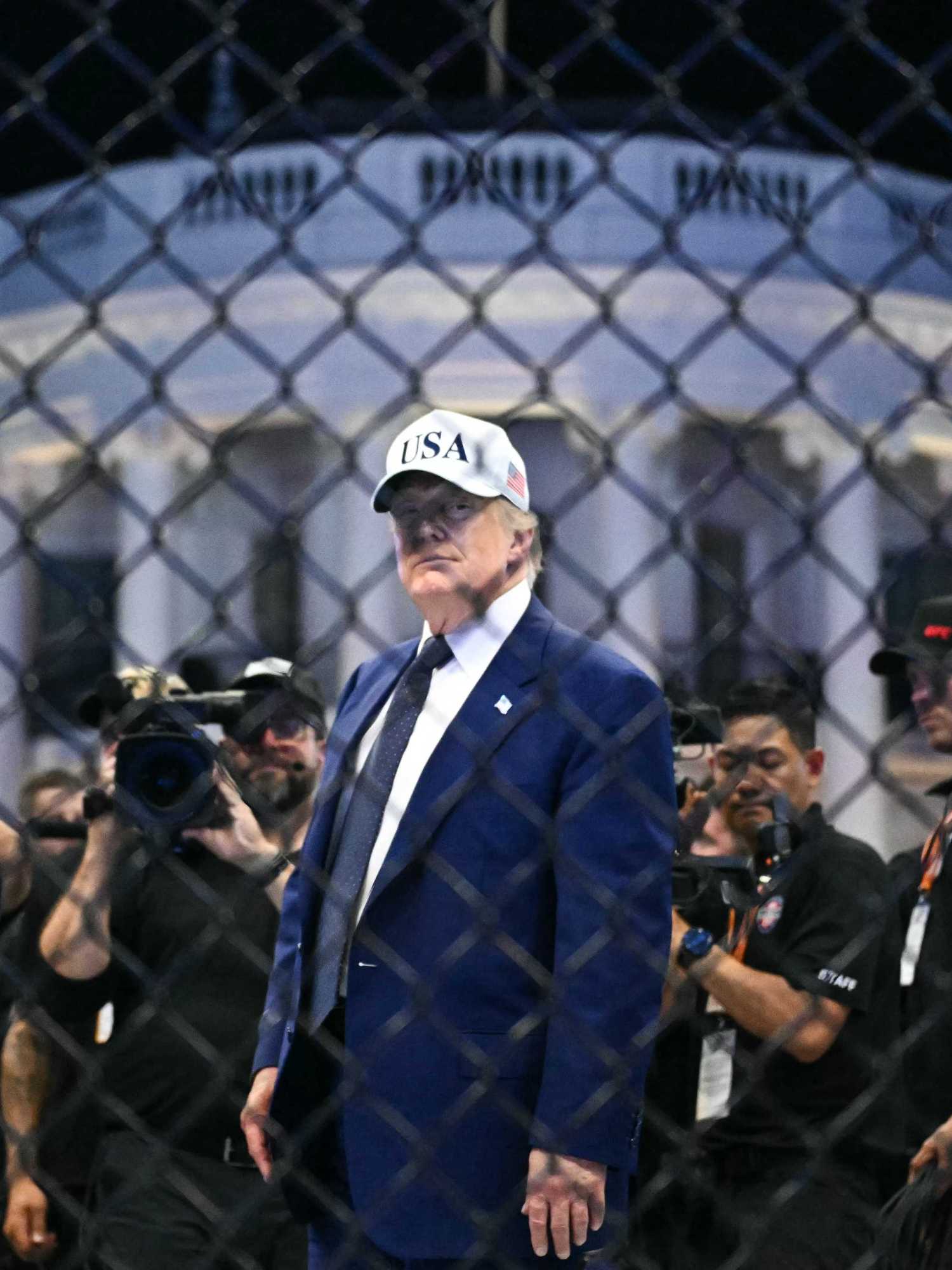 Donald Trump accused of 'falling asleep' during UFC Freedom White House event