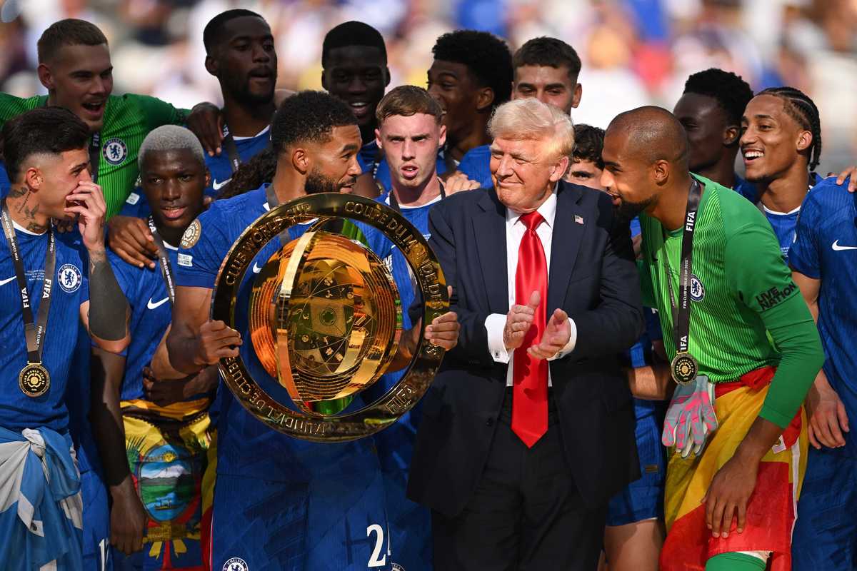 Anger as Trump reportedly allowed to lift World Cup trophy with winning team