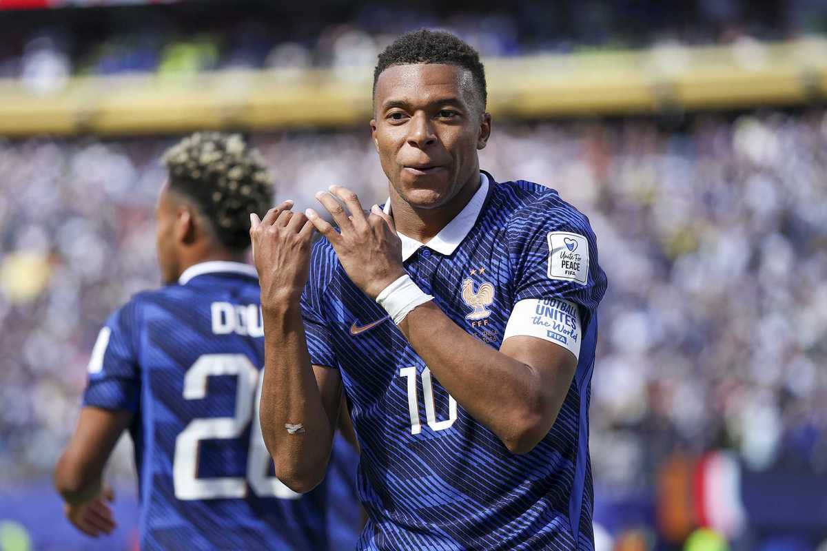Football fans have spotted the hidden meaning behind Mbappé's flute celebration