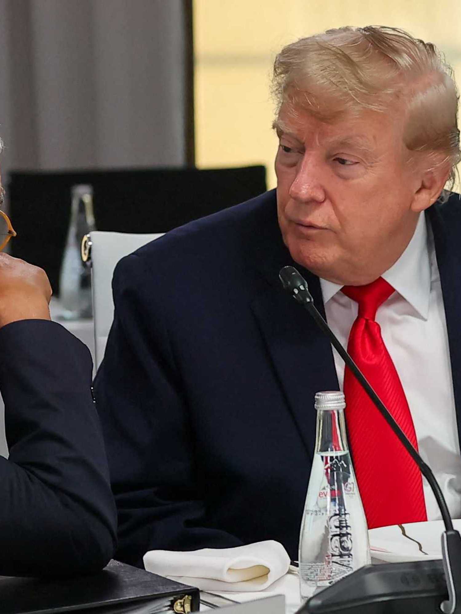 Hot mic catches Trump telling other world leaders 'I'm the boss' at G7 summit