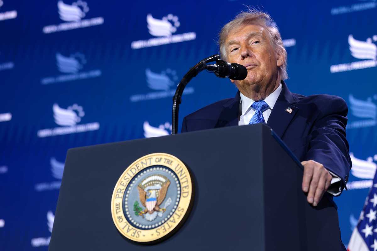Trump claims he'd be 'greatest communist in history' - then calls it 'greatest threat' to US