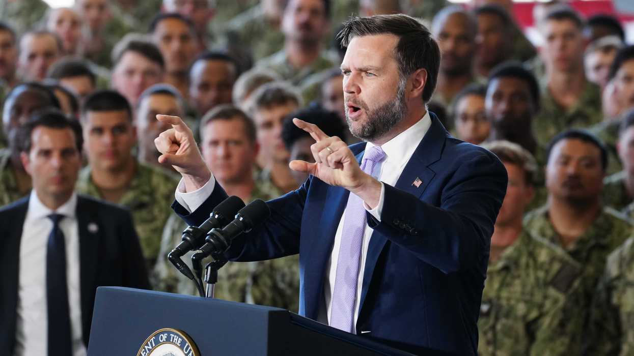 JD Vance flops with attempted Joe Biden joke to US service members