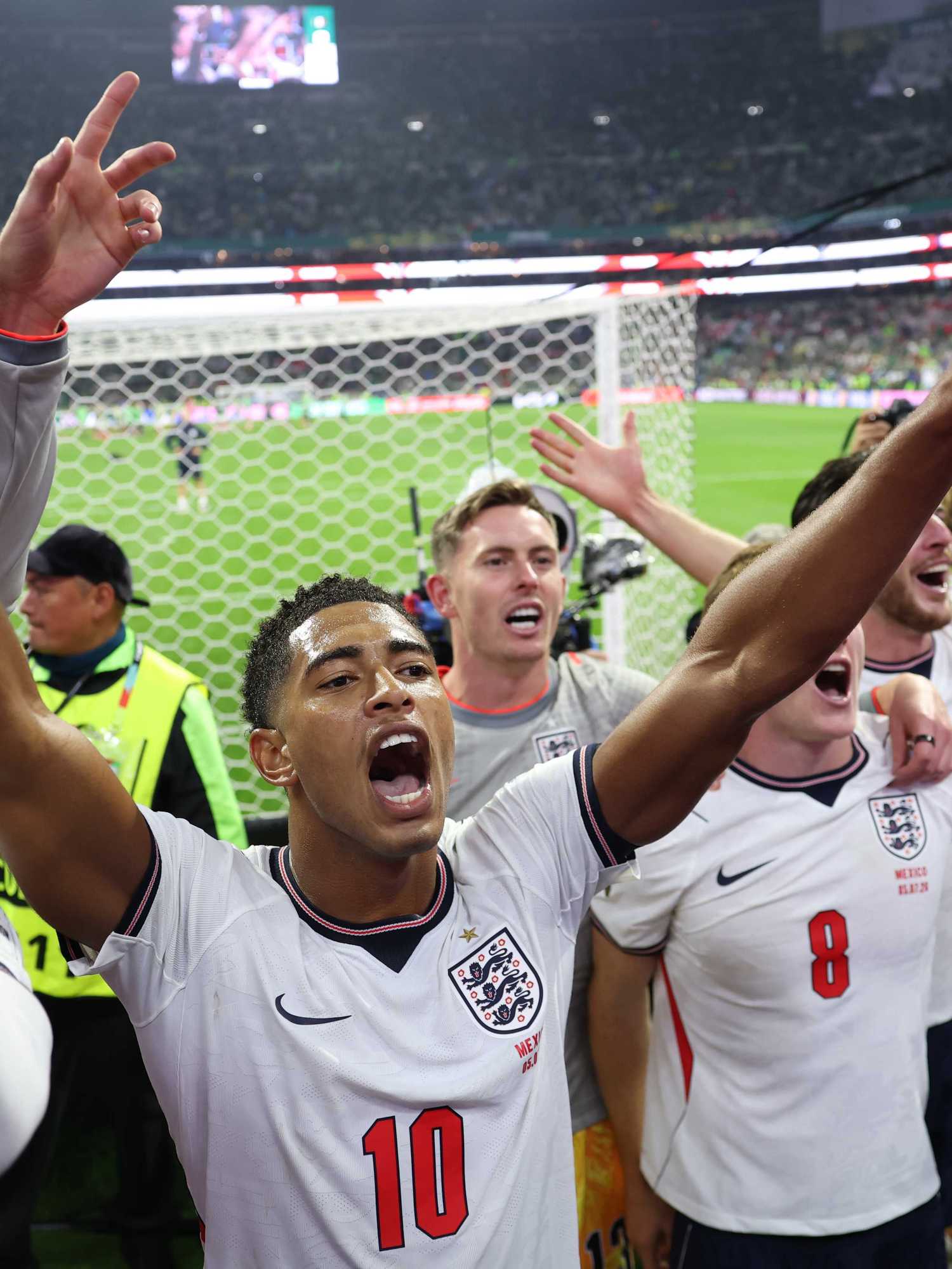 Who will England play in their World Cup quarter-finals match?