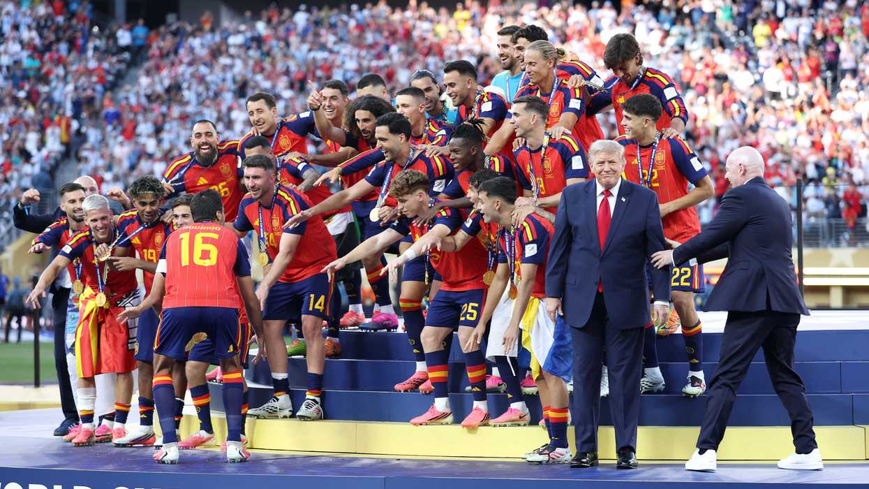 'Embarrassing': Reaction as Trump lingers on stage with Spanish team for World Cup trophy ceremony