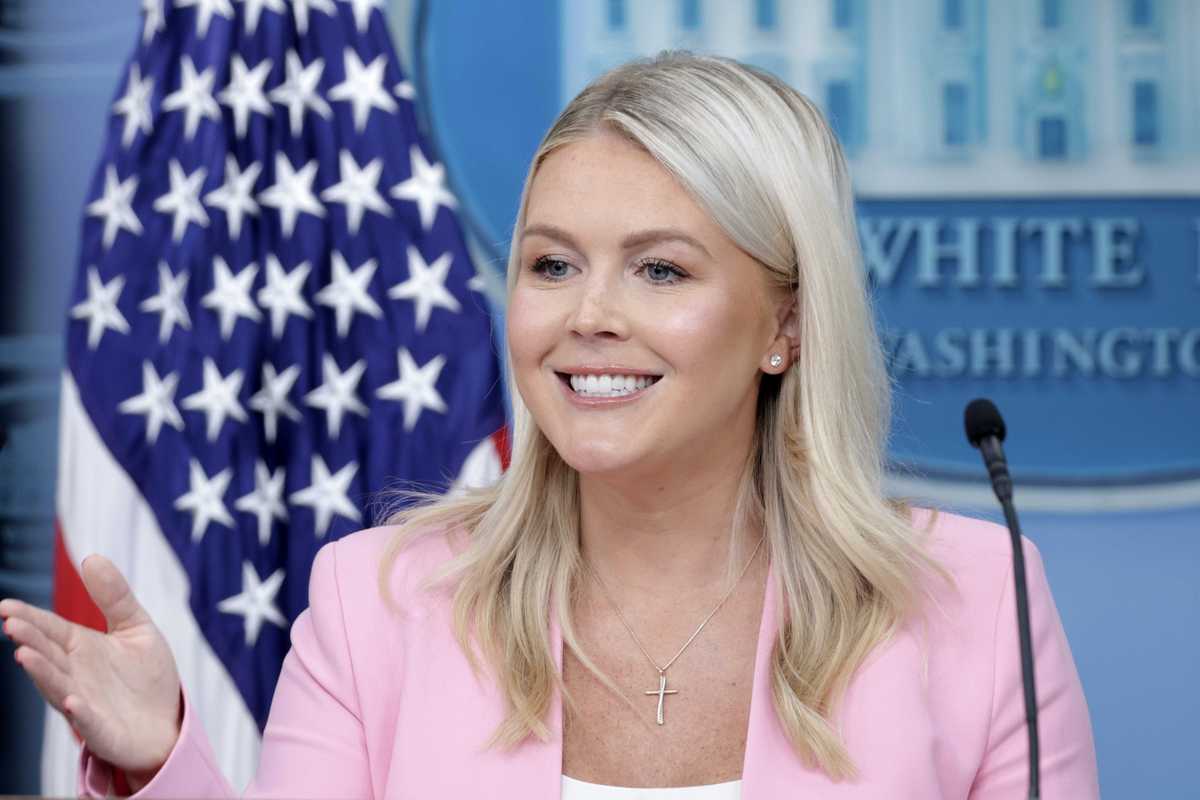 No, Karoline Leavitt did not blame Trump's Iran war on Kamala Harris