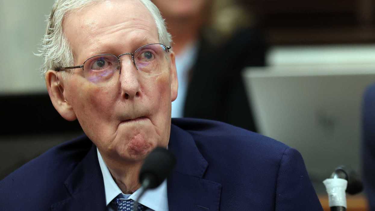 Concerning moment a confused Mitch McConnell has to be 'instructed' which way to vote