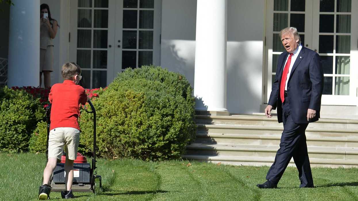 Donald Trump went on a bizarre rant about lawnmowers being hard to start – yes, really