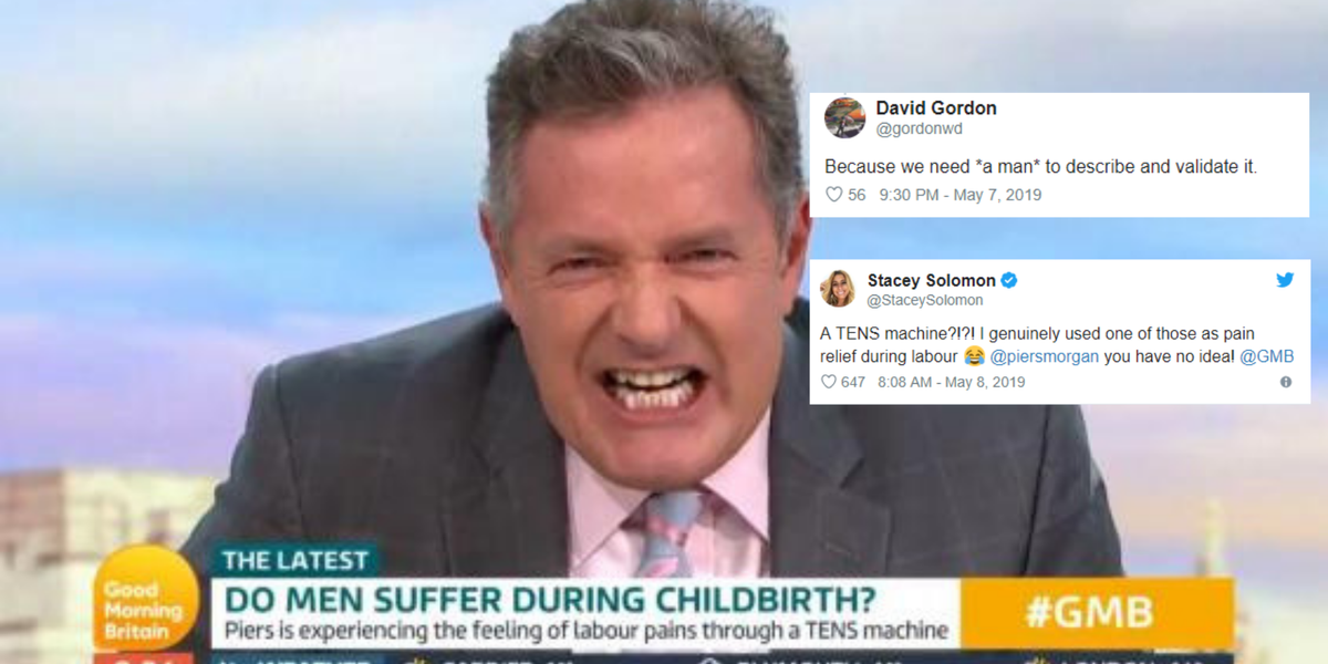 Watch MALE Good Morning Britain presenter in excruciating pain as he tries  child birth simulator - Mirror Online