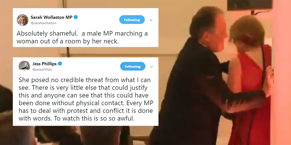 Mark Field A Suspended Tory Minister Grabbed A Female Protester By The Neck And People Are