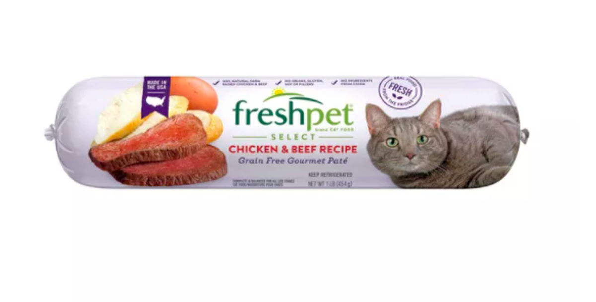 Freshpet Select Pate Roll Grain Free Chicken & Beef Recipe Refrigerated