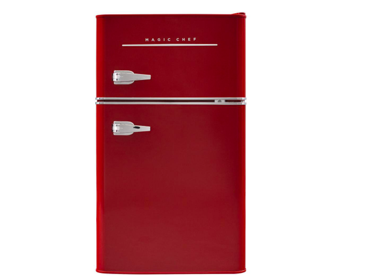 Magic Chef Retro 3.2 cu. ft. 2 Door Mini Fridge in Red indy100