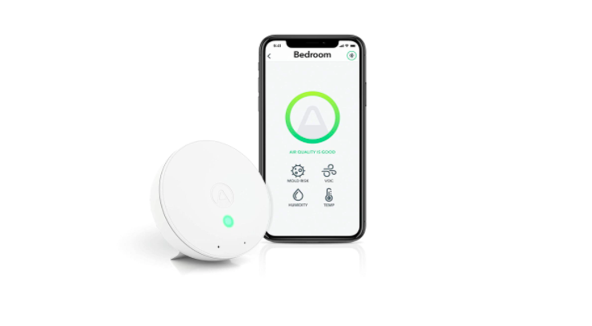 Airthings292 Wave Mini Indoor Air Quality + Mold Risk Monitor
