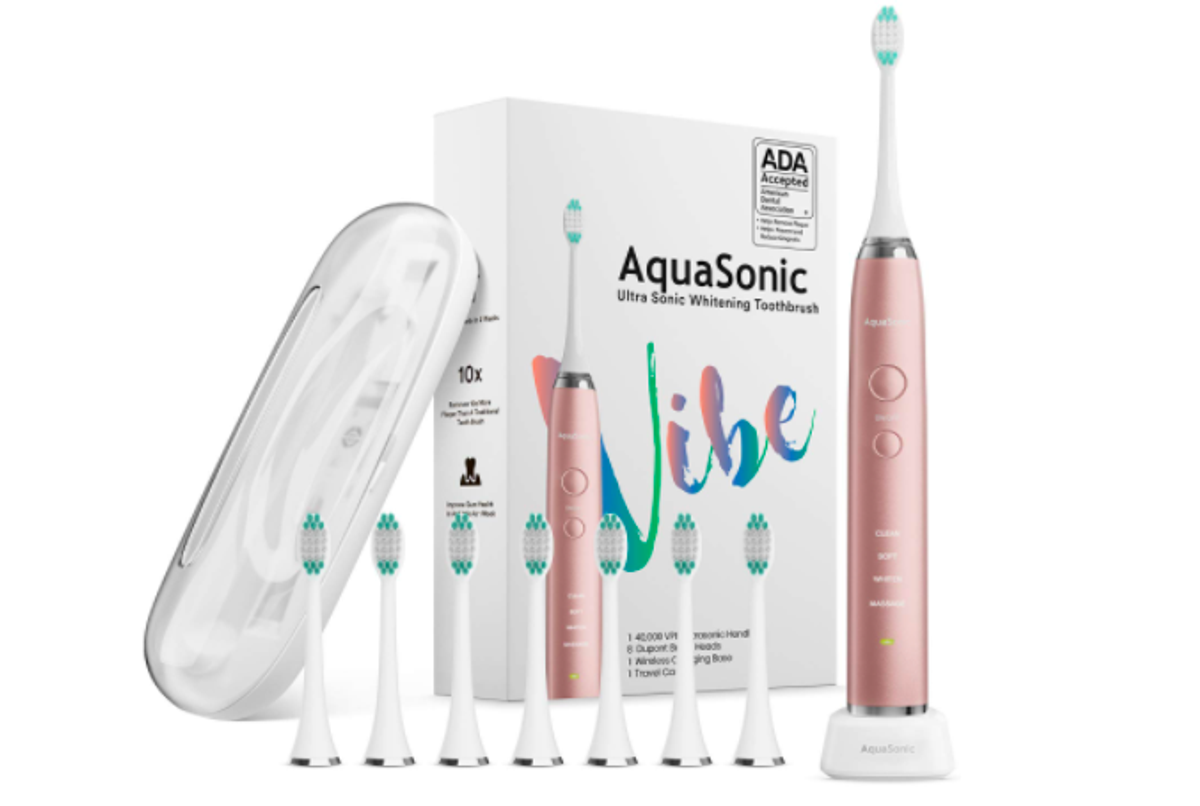 AquaSonic Vibe Series Ultra Whitening Toothbrush ADA Accepted