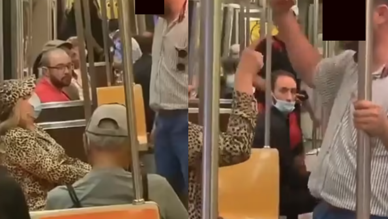 Shocking viral video shows anti-masker bullying elderly woman on subway for wearing a mask