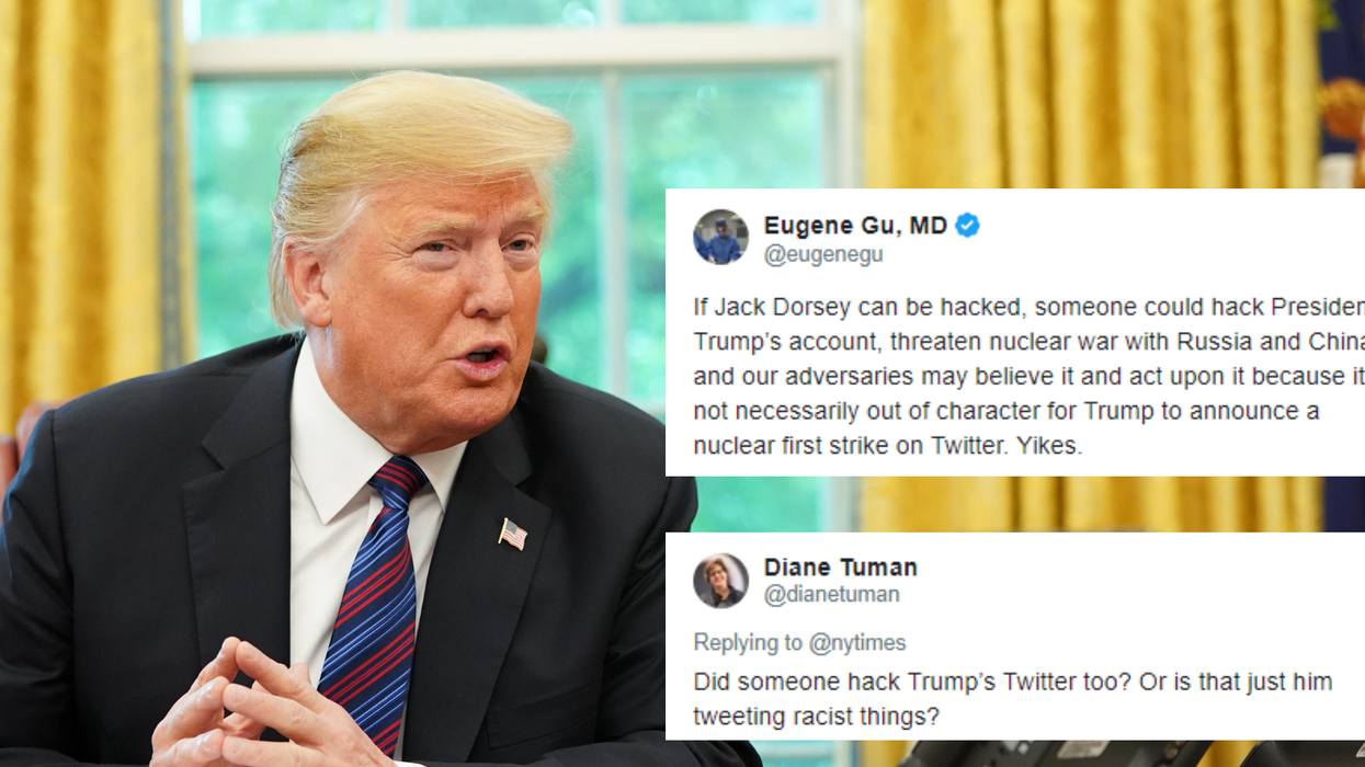 Twitter’s Jack Dorsey was hacked, and everyone’s making the same point about Trump