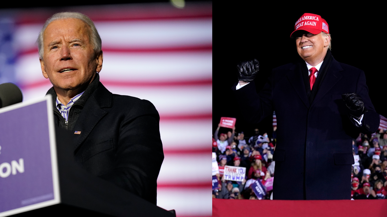 A complete timeline of Trump and Biden's drastically different final day of campaigning