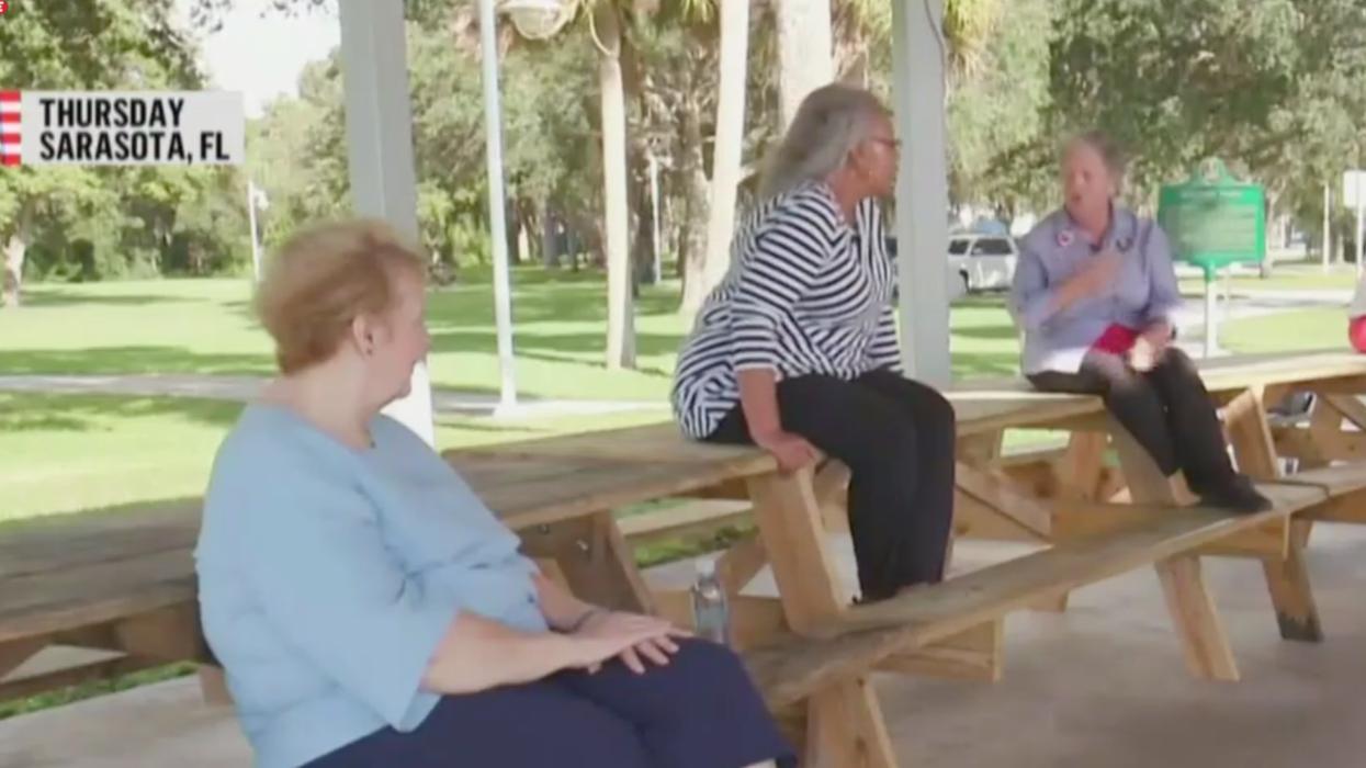 White Trump voter tells Black Biden supporter 'I'm white and proud of it!'