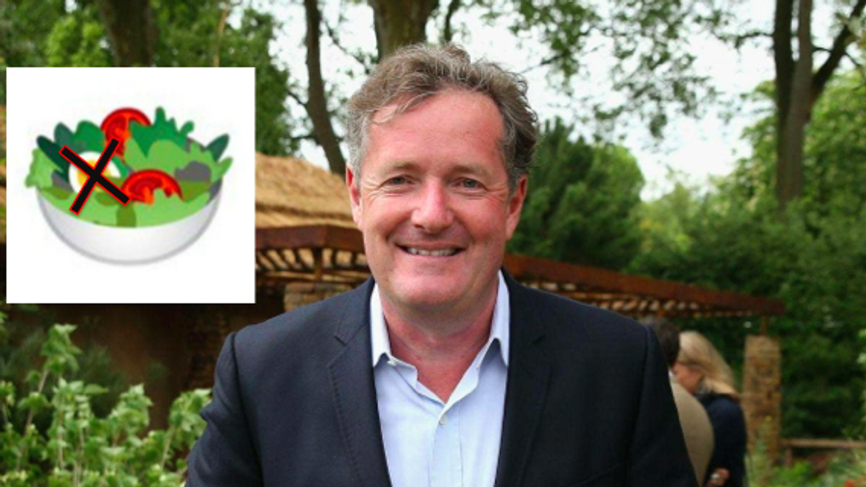Piers Morgan blames 'radical vegans' and 'wokies' for egg being removed from salad emoji