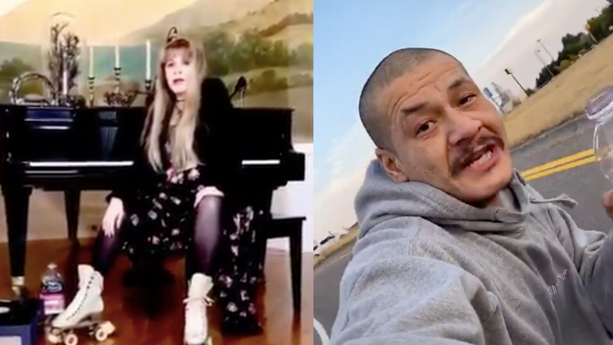 Stevie Nicks posted her own version of the 'Dreams' video and it's incredible