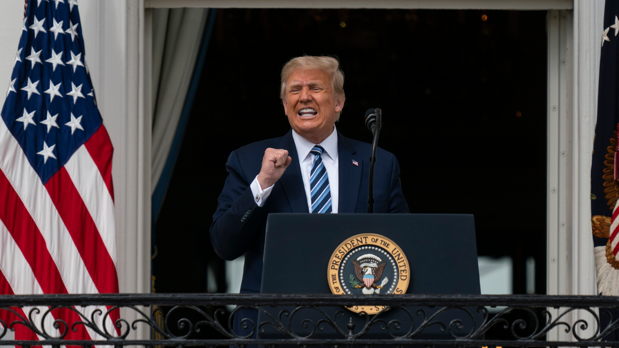 Trump compared to Mussolini for the second time in a week following latest balcony speech