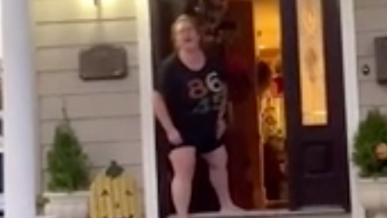 Middle-aged woman goes viral for ‘iconic’ anti-Trump crusade captured on video